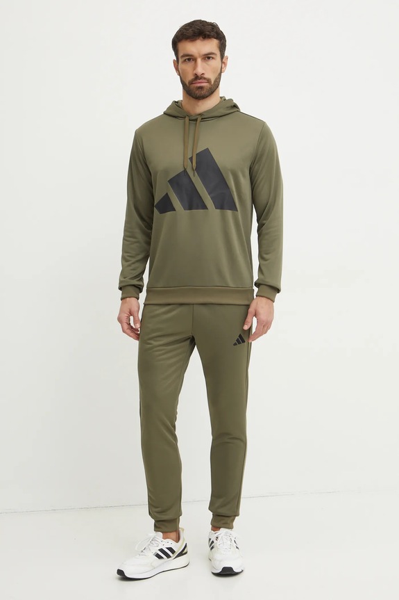 Спортивний костюм adidas BL FT HD TS трикотаж зелений JI8869