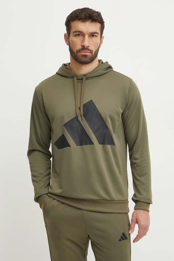 Одяг Спортивний костюм adidas BL FT HD TS JI8869 зелений