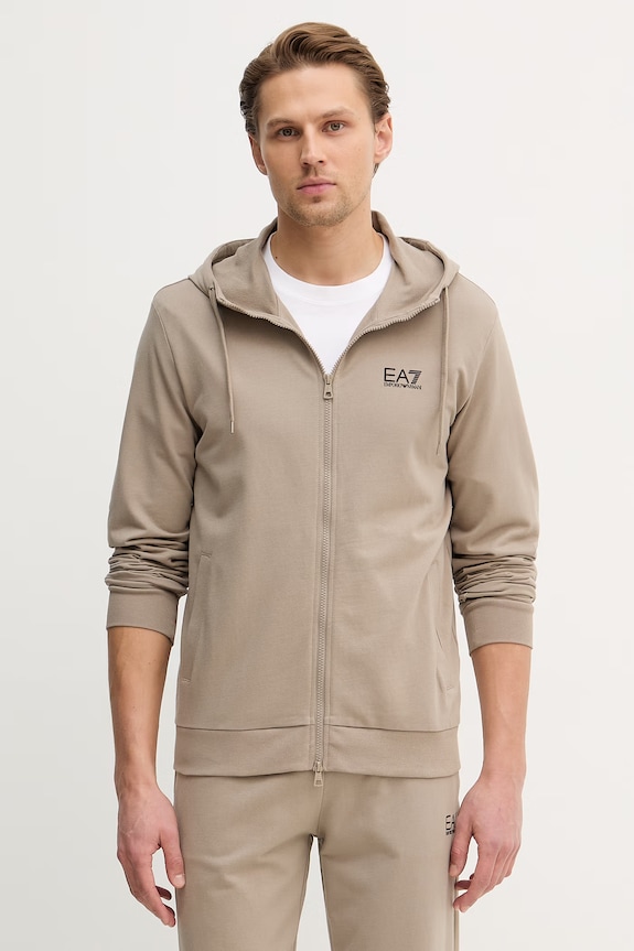 Odzież EA7 Emporio Armani dres bawełniany PJVRZ.8NPV63 beżowy