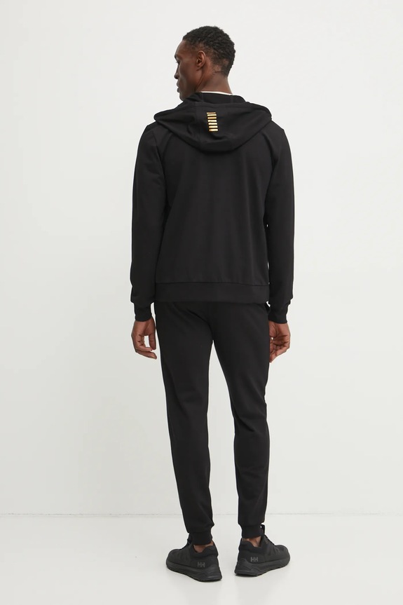 EA7 Emporio Armani dres bawełniany PJVRZ.8NPV63 czarny SS26