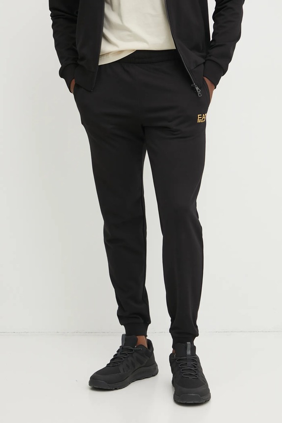 EA7 Emporio Armani dres bawełniany czarny PJVRZ.8NPV63