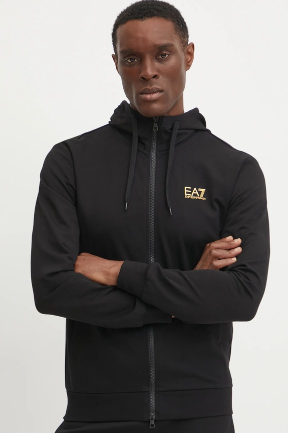 EA7 Emporio Armani dres bawełniany PJVRZ.8NPV63 czarny