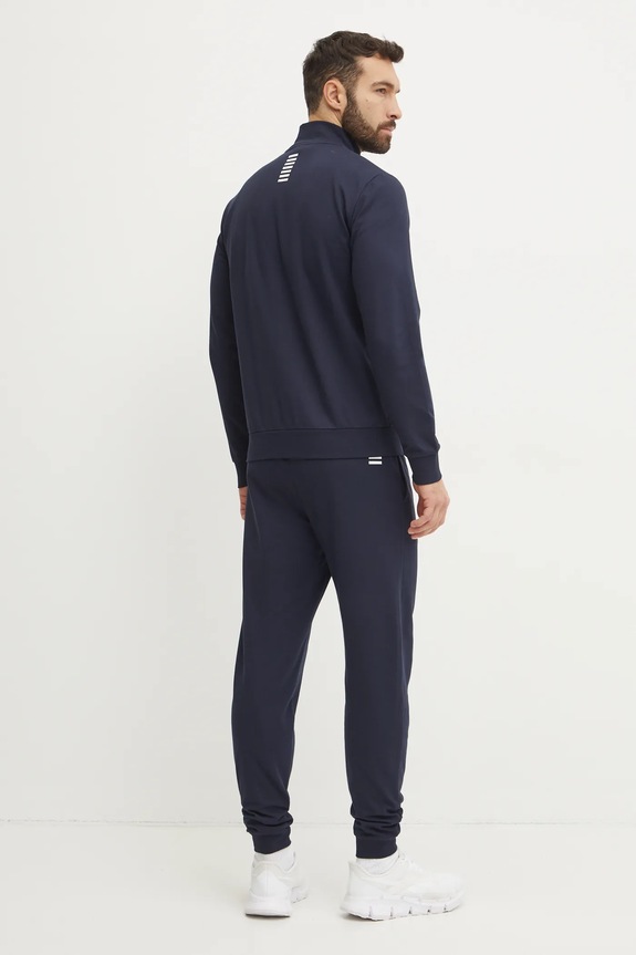 Bavlněná tepláková souprava EA7 Emporio Armani PJVRZ.8NPV60 námořnická modř SS26