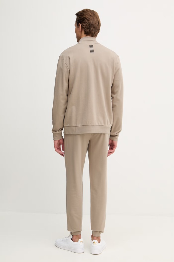 Βαμβακερή φόρμα EA7 Emporio Armani PJVRZ.8NPV60 μπεζ SS26