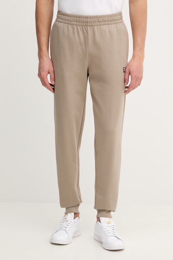 Βαμβακερή φόρμα EA7 Emporio Armani μπεζ PJVRZ.8NPV60