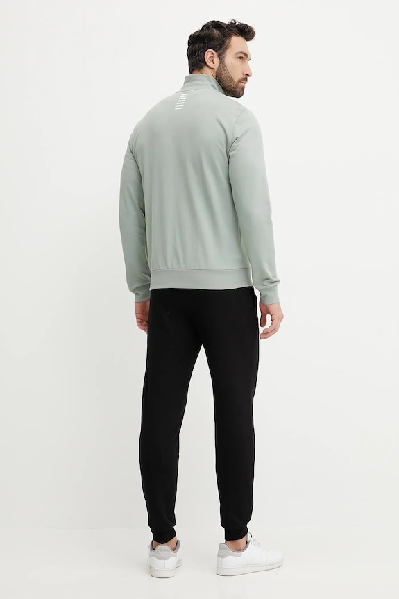 Бавовняний спортивний костюм EA7 Emporio Armani PJVRZ.8NPV60 зелений SS26