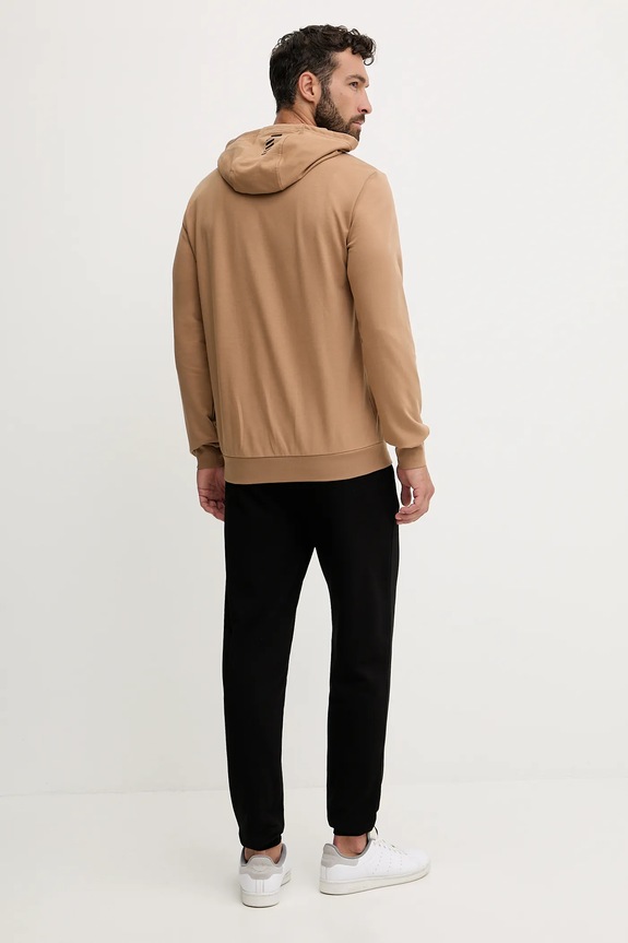 Бавовняний спортивний костюм EA7 Emporio Armani PJVRZ.8NPV64 коричневий SS26