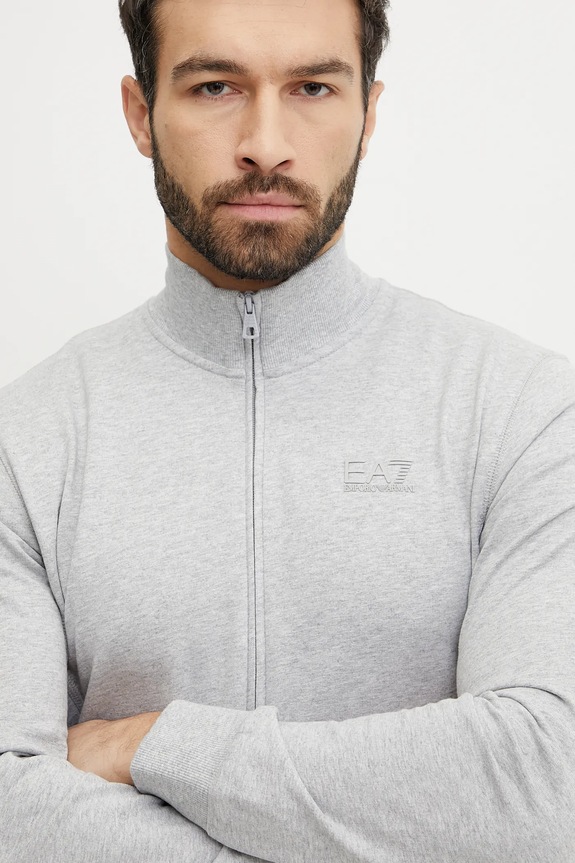Бавовняний спортивний костюм EA7 Emporio Armani AF13512.7M000235 сірий