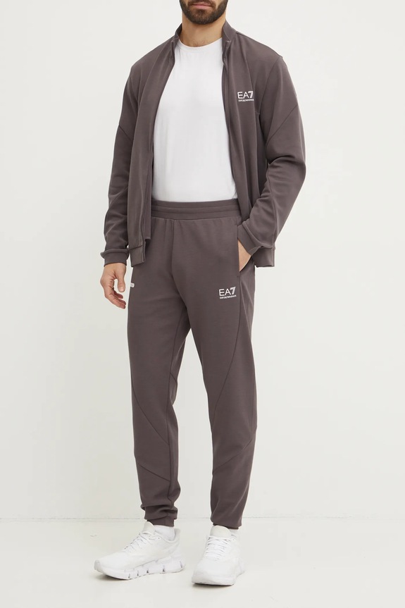 Tepláková souprava EA7 Emporio Armani hnědá AF12501.7M000130