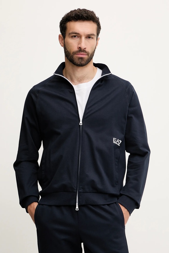 Бавовняний спортивний костюм EA7 Emporio Armani AF12681.7M000206 темно-синій SS25