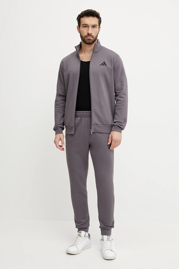Спортивний костюм adidas 3S FL TT TS трикотаж сірий JI8881