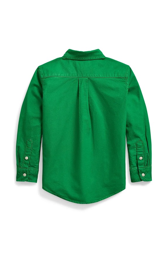 Polo Ralph Lauren koszula bawełniana dziecięca 322858909018 zielony SS25
