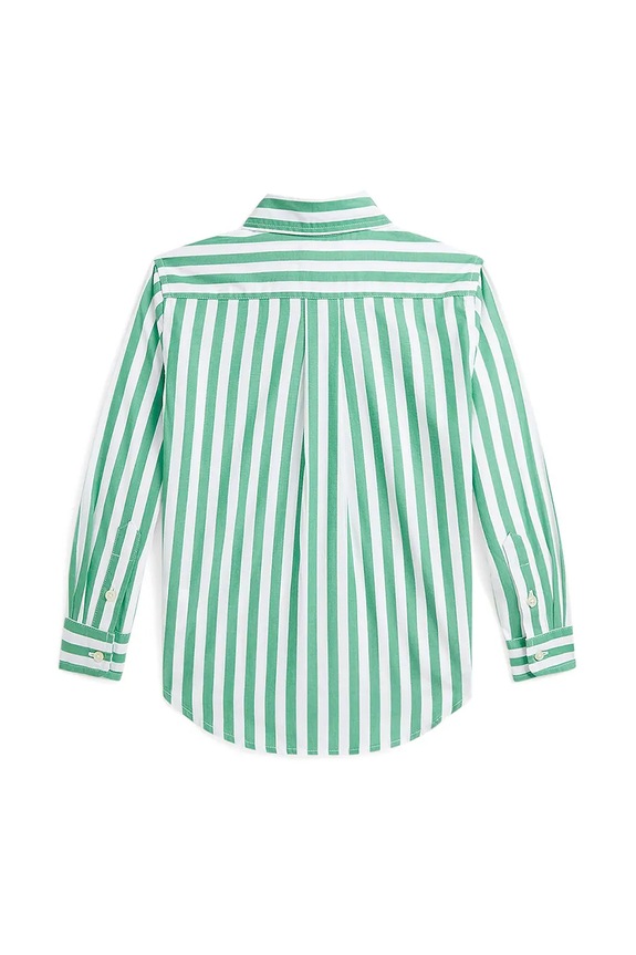 Polo Ralph Lauren koszula bawełniana dziecięca 322918249017 zielony SS25