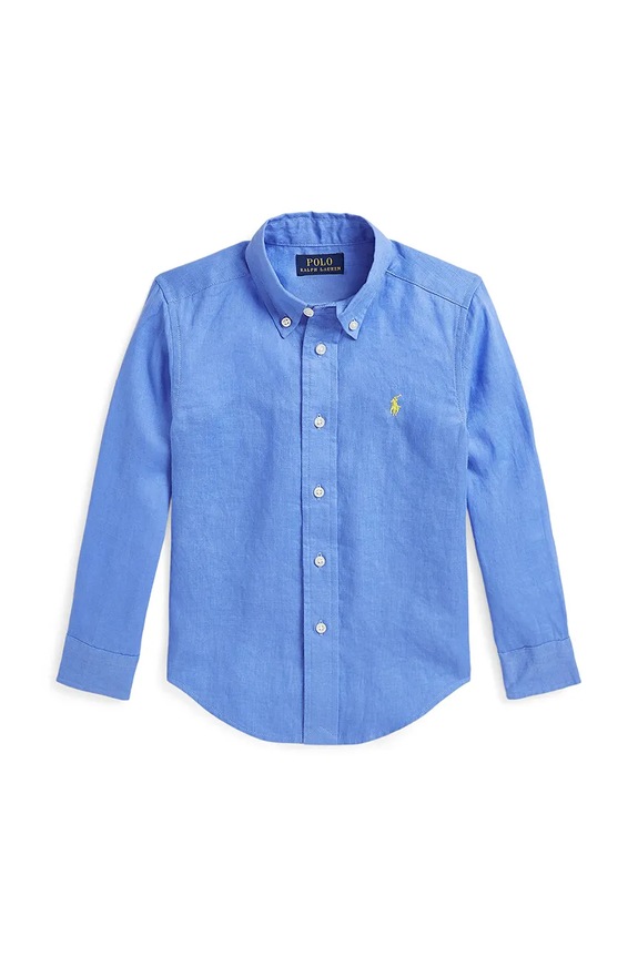 Polo Ralph Lauren koszula lniana dziecięca casual niebieski 322967600001