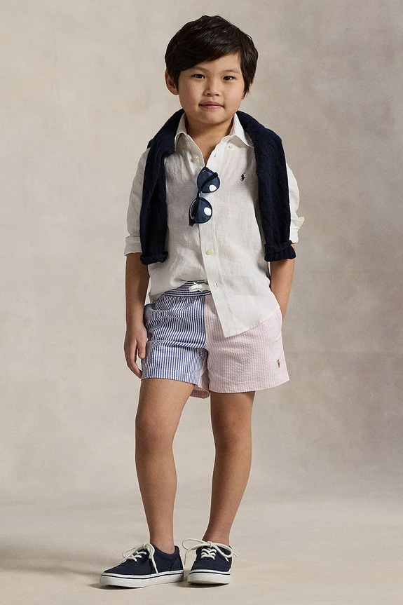 Polo Ralph Lauren koszula bawełniana dziecięca biały 322967600003