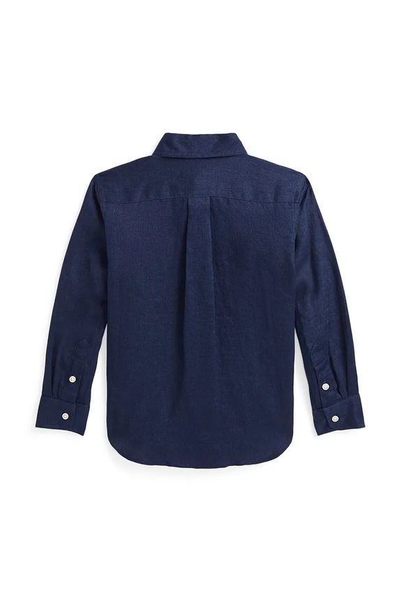 Detská bavlnená košeľa Polo Ralph Lauren 322967600004 tmavomodrá SS26