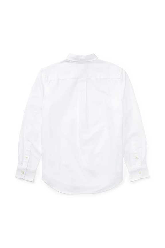 Хлопчик Дитяча бавовняна сорочка Polo Ralph Lauren 323677133001 білий