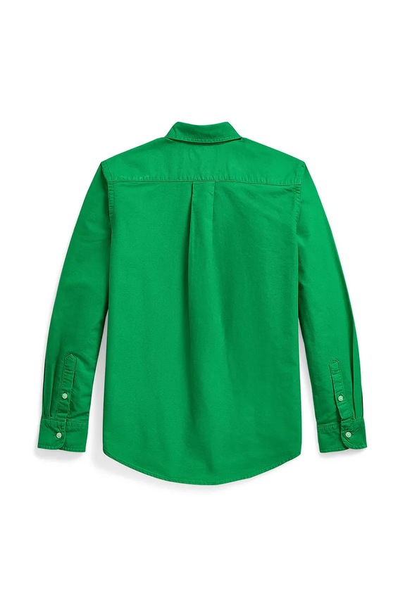 Polo Ralph Lauren koszula bawełniana dziecięca 323858909018 zielony SS25