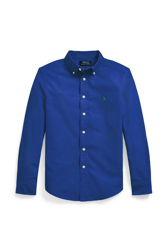 Polo Ralph Lauren koszula bawełniana dziecięca bawełna niebieski 323858909019