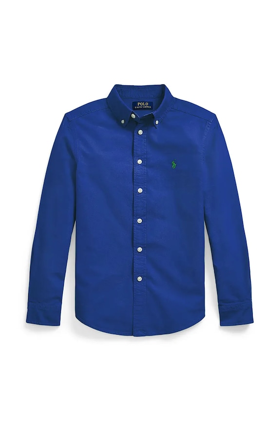 Polo Ralph Lauren koszula bawełniana dziecięca bawełna niebieski 323858909019