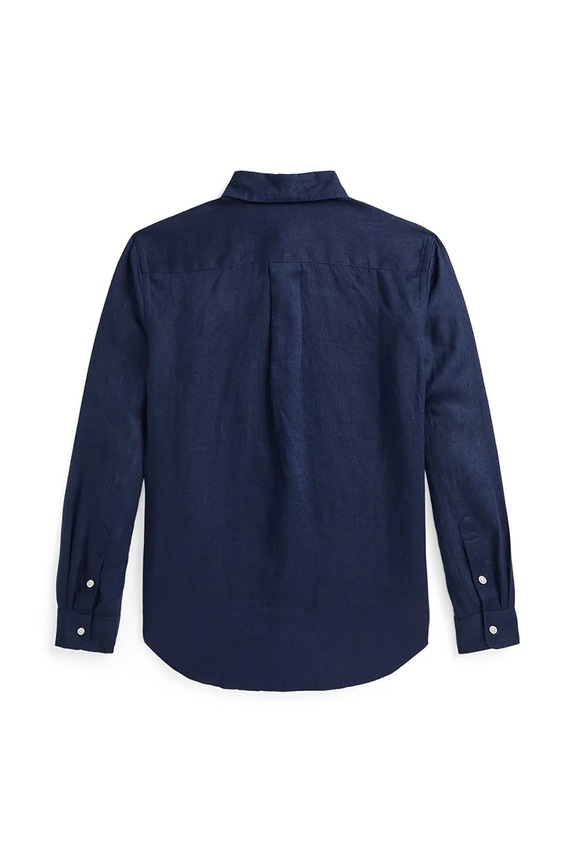 Polo Ralph Lauren koszula lniana dziecięca 323967600004 granatowy SS26