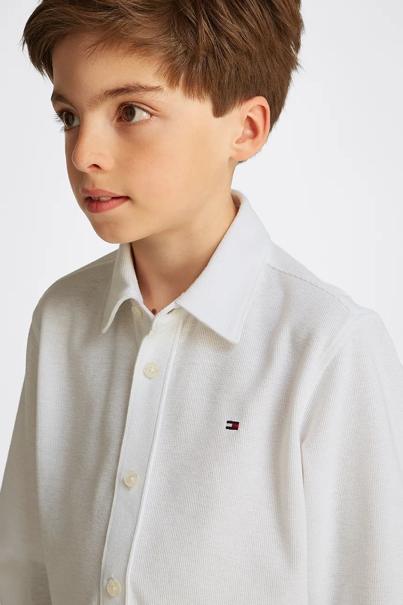 Tommy Hilfiger camicia per bambini bianco KB0KB09339.128.176.PPYA