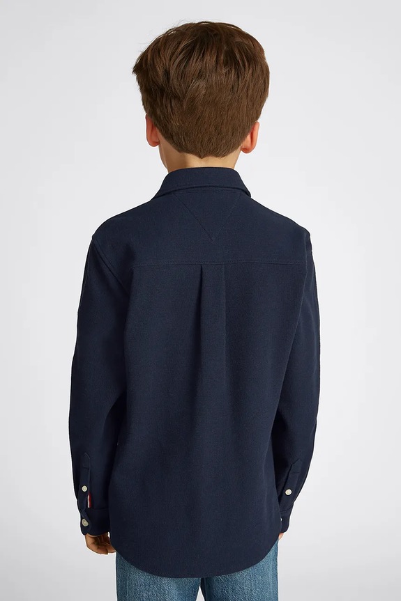 Tommy Hilfiger cămașă copii bleumarin KB0KB09339.128.176.PPYA