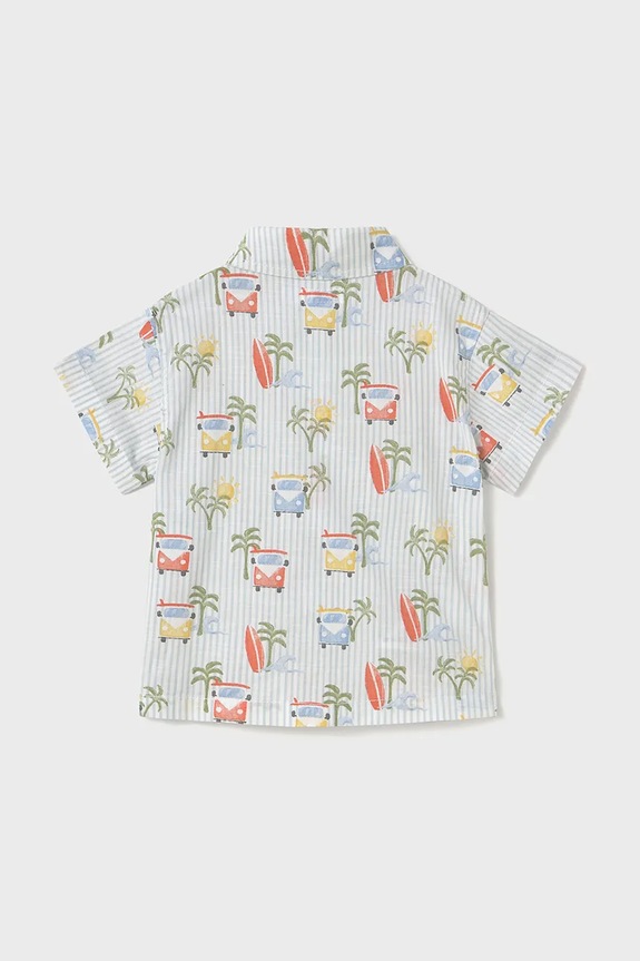 Chłopiec Mayoral koszula bawełniana dziecięca 1112.3E.Baby.PPYA niebieski