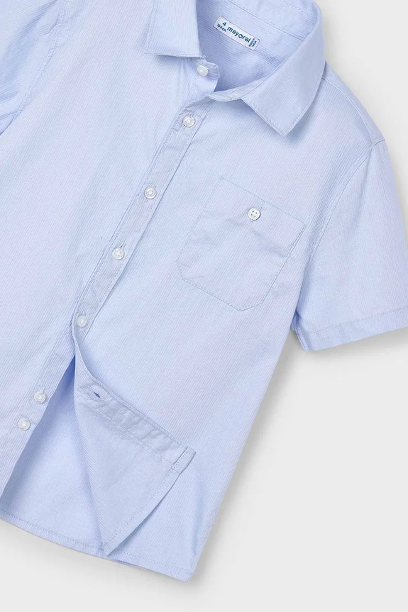 Chłopiec Mayoral koszula bawełniana dziecięca 3112.5A.Mini.PPYA niebieski