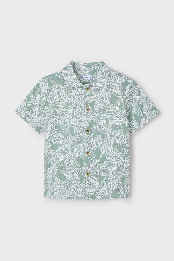 Mayoral camicia per bambini 3115.5H.Mini.PPYA verde SS25