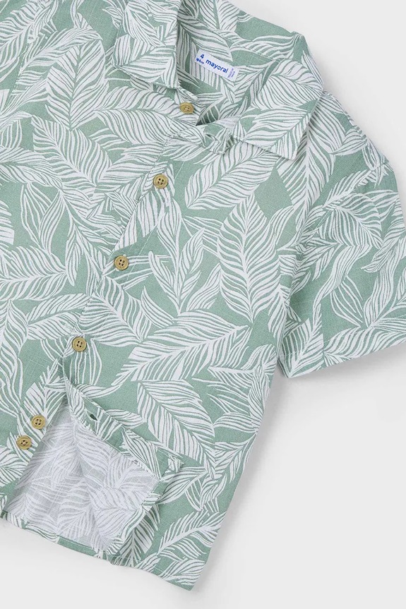 Mayoral camicia per bambini verde 3115.5H.Mini.PPYA