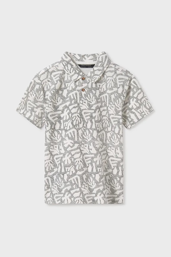 Mayoral polo bawełniane dziecięce 6130.7C.Junior.PPYA biały SS25