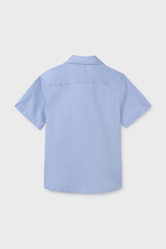 Mayoral camicia di cotone per bambini 6136.7A.Junior.PPYA blu SS25