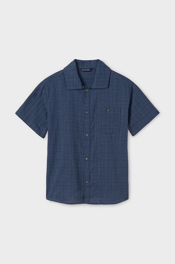 Παιδικό πουκάμισο Mayoral 6139.7D.Junior.PPYA σκούρο μπλε SS25