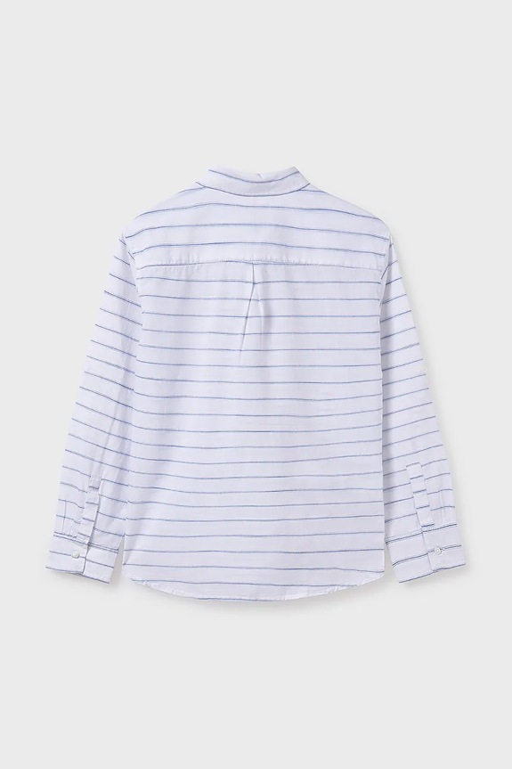 BIMBO Mayoral camicia di cotone per bambini 6143.7D.Junior.PPYA bianco