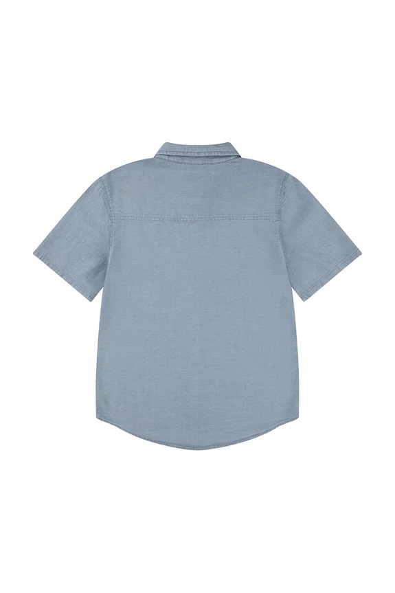 Chlapec Detská bavlnená košeľa Levi's SS WOVEN SHIRT 9EH426 modrá