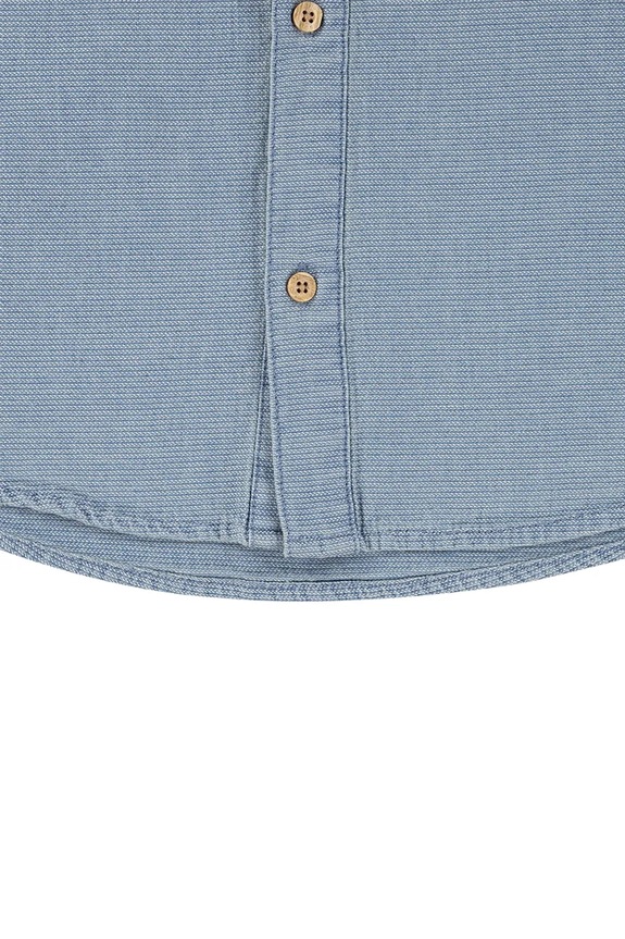 Detská bavlnená košeľa Levi's SS WOVEN SHIRT 9EH426 modrá