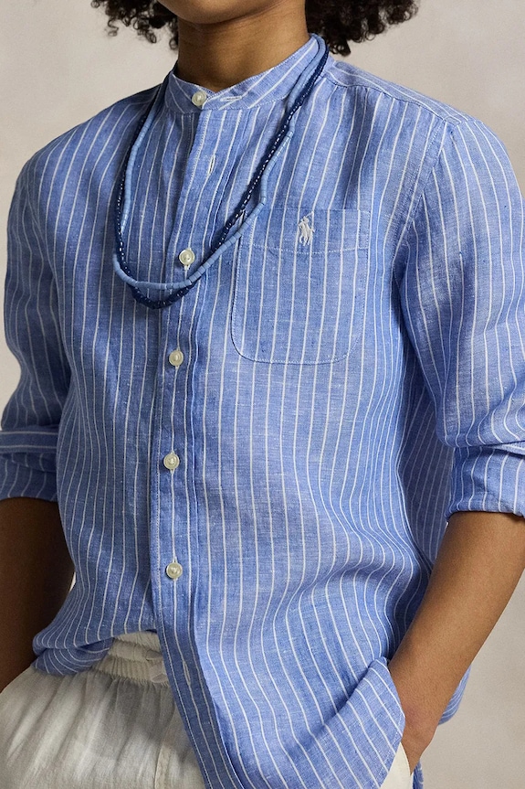 Polo Ralph Lauren gyerek ing pamutból 323964594001 kék