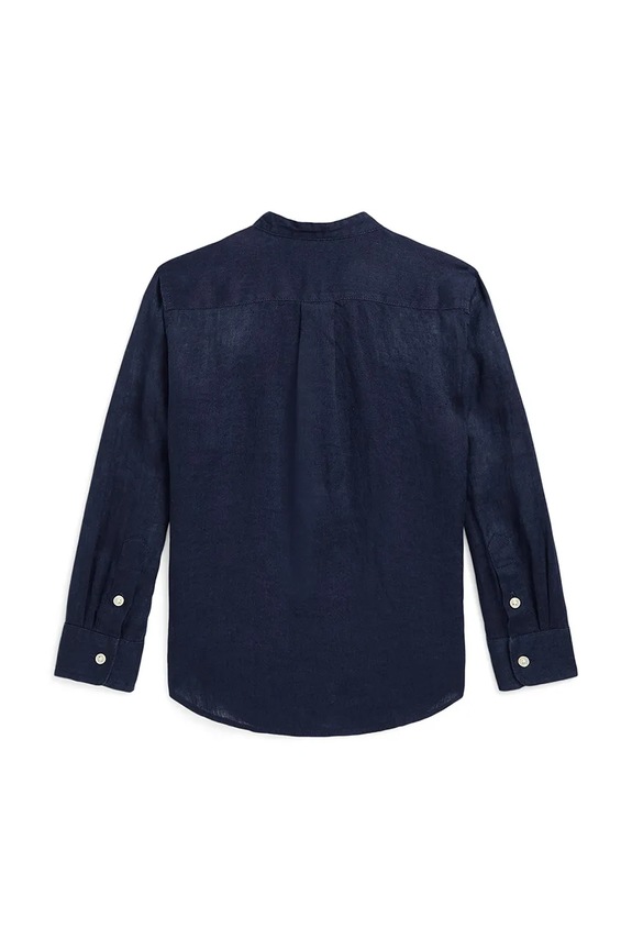Polo Ralph Lauren koszula z domieszką lnu dziecięca 322964592001 granatowy SS25
