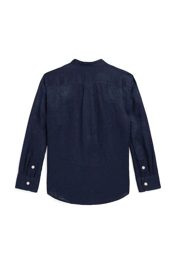 Polo Ralph Lauren koszula z domieszką lnu dziecięca 322964592001 granatowy SS25