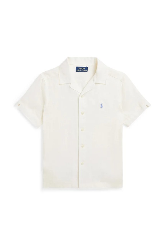 Polo Ralph Lauren koszula lniana dziecięca casual biały 322964585001