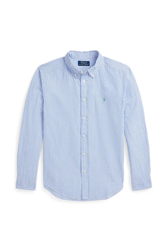 Polo Ralph Lauren koszula bawełniana dziecięca 323964692001 niebieski SS25
