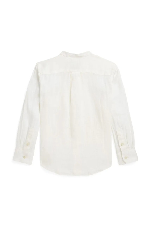 BIMBO Polo Ralph Lauren camicia di lino per bambini 322964592002 bianco