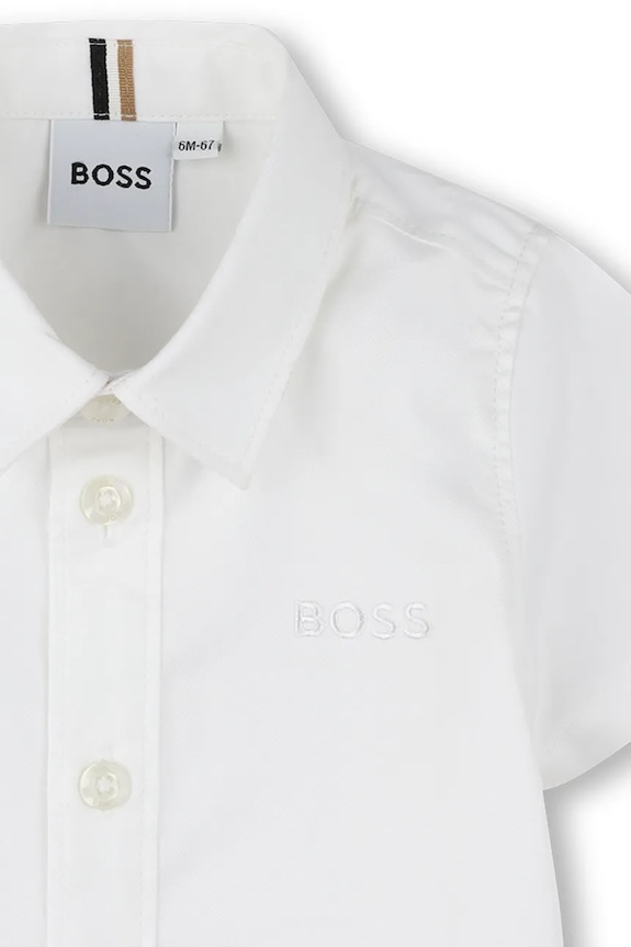 Fiú BOSS pamut baba ing J52089.67.81 fehér