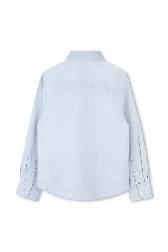 BOSS koszula bawełniana dziecięca J52009.102.108 niebieski SS25