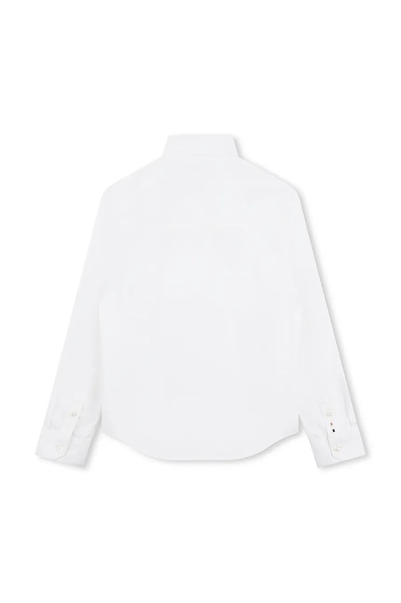 BOSS koszula bawełniana dziecięca J52009.114.150 biały SS25