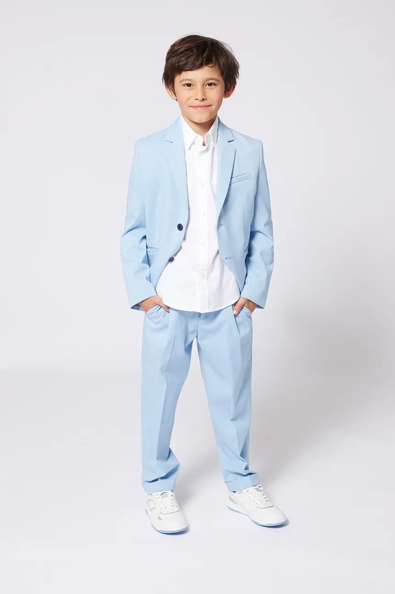 BOSS koszula bawełniana dziecięca biały J52009.114.150