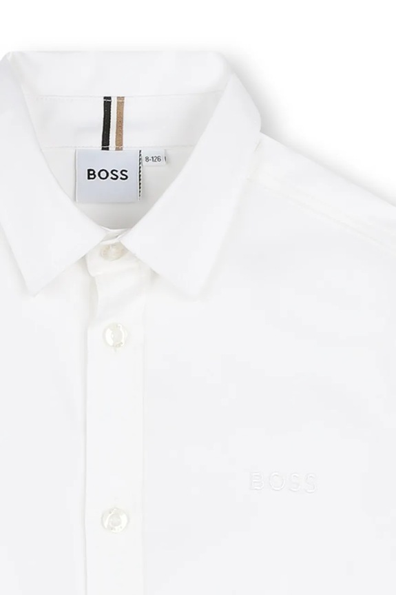 Chłopiec BOSS koszula bawełniana dziecięca J52009.114.150 biały