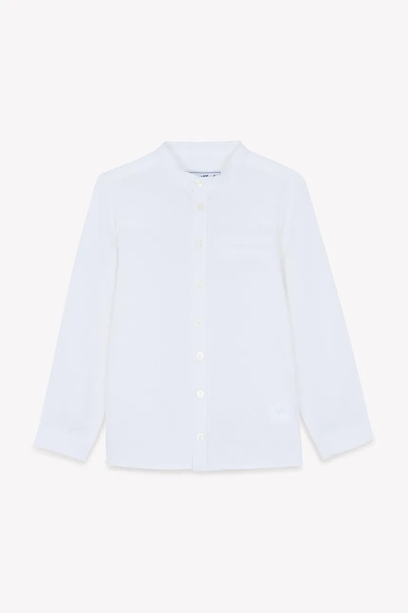 Παιδικό λινό πουκάμισο Tartine et Chocolat CA12013.116.128 λευκό SS25