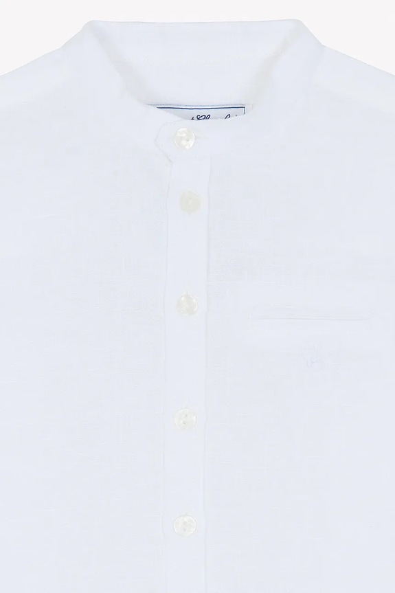 Παιδικό λινό πουκάμισο Tartine et Chocolat λευκό CA12013.116.128